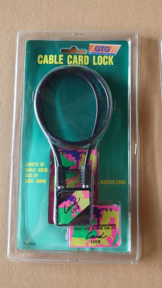 Lucchetto per bici con card