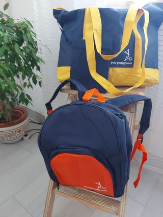 Set borsa più zaino da spiaggia you young coveri