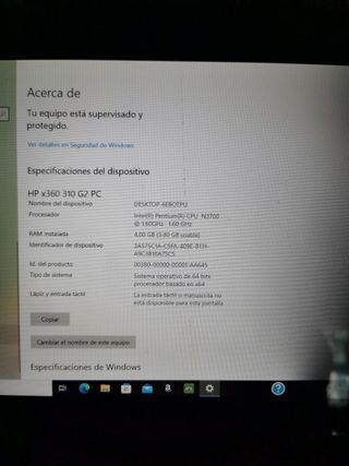 Hp x360 310 g2 Intel N3700