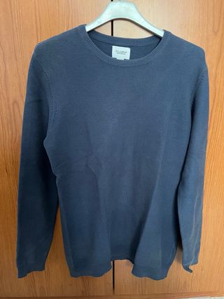 Jersey fino azul pull and bear