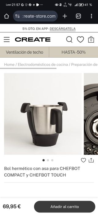 Nuevo jarra robot cocina con TAPA INCLUIDA