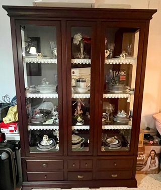 Vitrina estantería ctistal