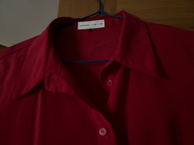 Vestido camisero rojo