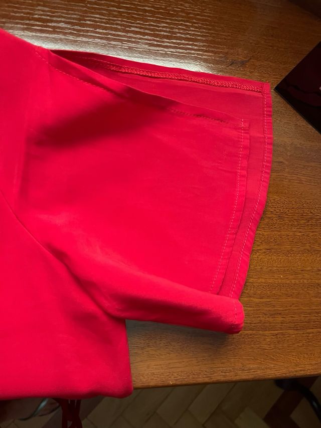 Vestido camisero rojo