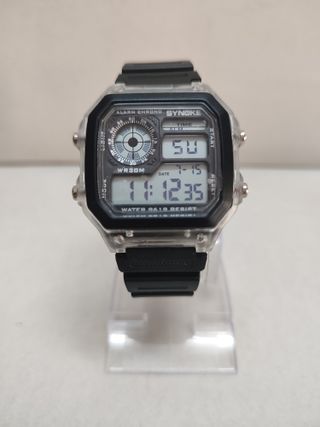 Reloj de Pulsera Synoke Negro Trasparente Nuevo