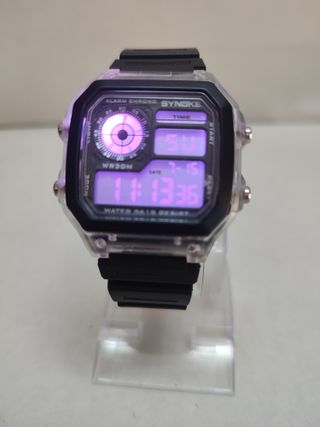 Reloj de Pulsera Synoke Negro Trasparente Nuevo