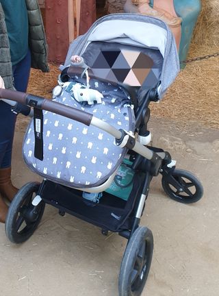 Bugaboo Fox capazo y silla gris melang