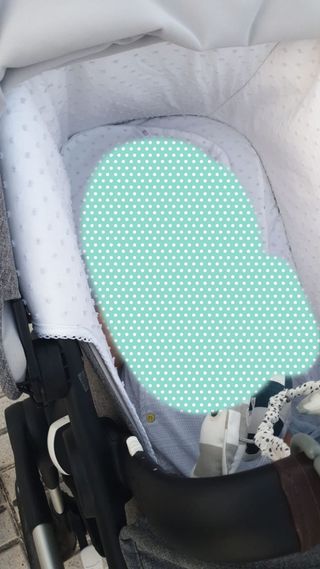 Bugaboo Fox capazo y silla gris melang