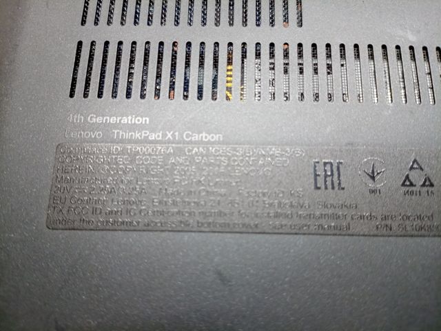 Portátil Lenovo ThinkPad X1 Carbon