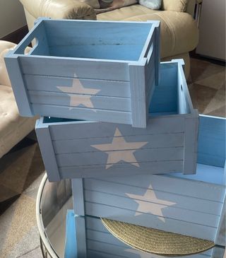 Cajas madera almacenaje infantiles