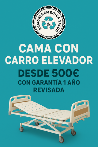 cama electrica ortopedica elevadora con carro