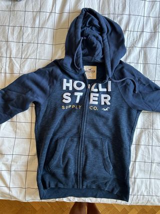 Sudadera Hollister con cremallera y capucha