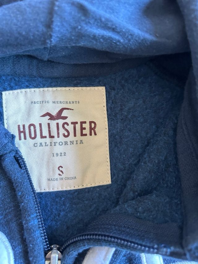 Sudadera Hollister con cremallera y capucha