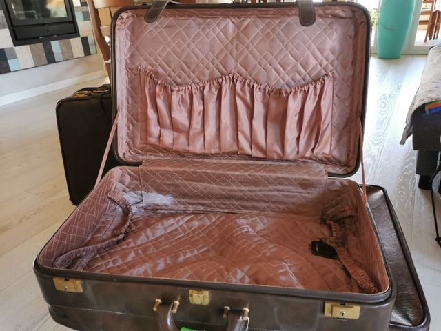 3 valige anni 50/60 in pelle