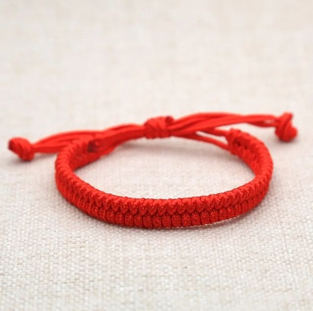 PULSERA ROJA TRENZADA
