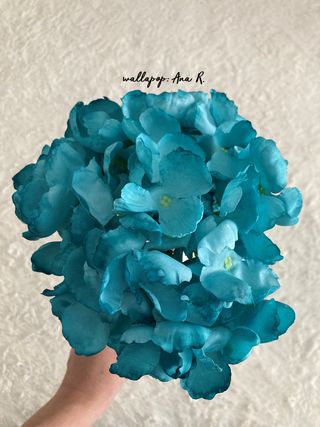 Pendientes y ramillete de flamenca verde turquesa