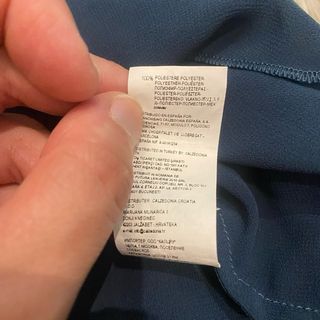 Canotta donna blu navi scuro cn fondo assimettico