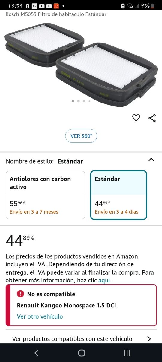 🚘Filtro partículas doble mercedes benz🚗