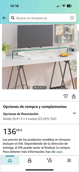 Elevador TV de vidrio transparente 100x30x13