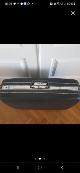 MALETA "VINTAGE" MEDIANA, MARCA "SAMSONITE"