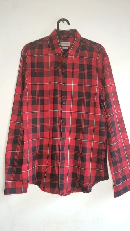 Camisa leñador cuadros tartán Zara