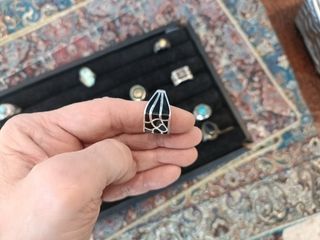 Anillos plata hombre con gemas 