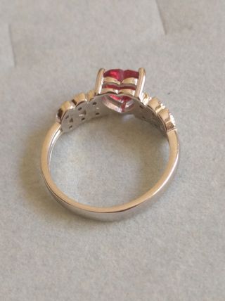 Anillo de ❤️ en plata de primera ley