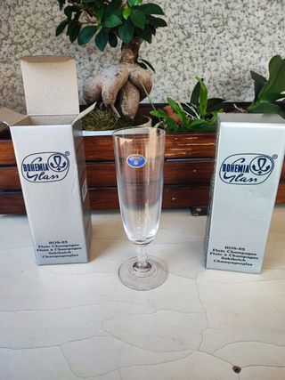 BOHEMIA Flute Champagne n. 3 NUOVI , ROS-03