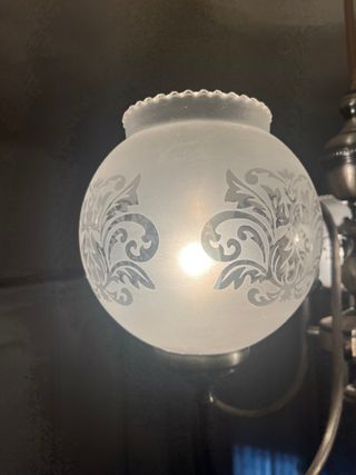 Conjunto lampara techo y de mesa