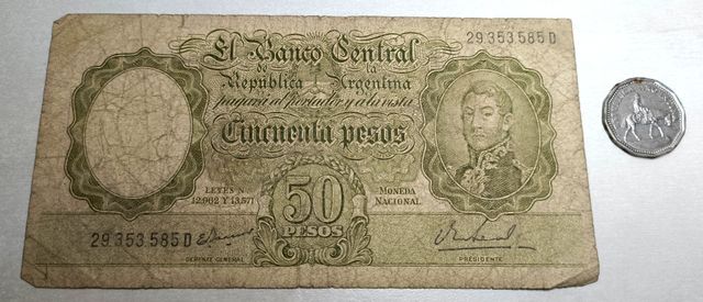 BANCONOTE PESOS ARGENTINE ANTICHE