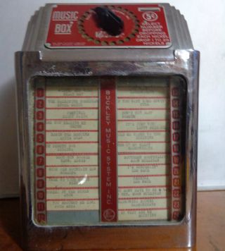 Remote Jukebox Buckley WallBox 1939