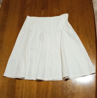 Falda blanca zara talla M