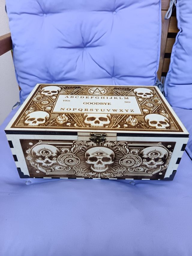 Porta oggetti esoterici, scrigno Ouija