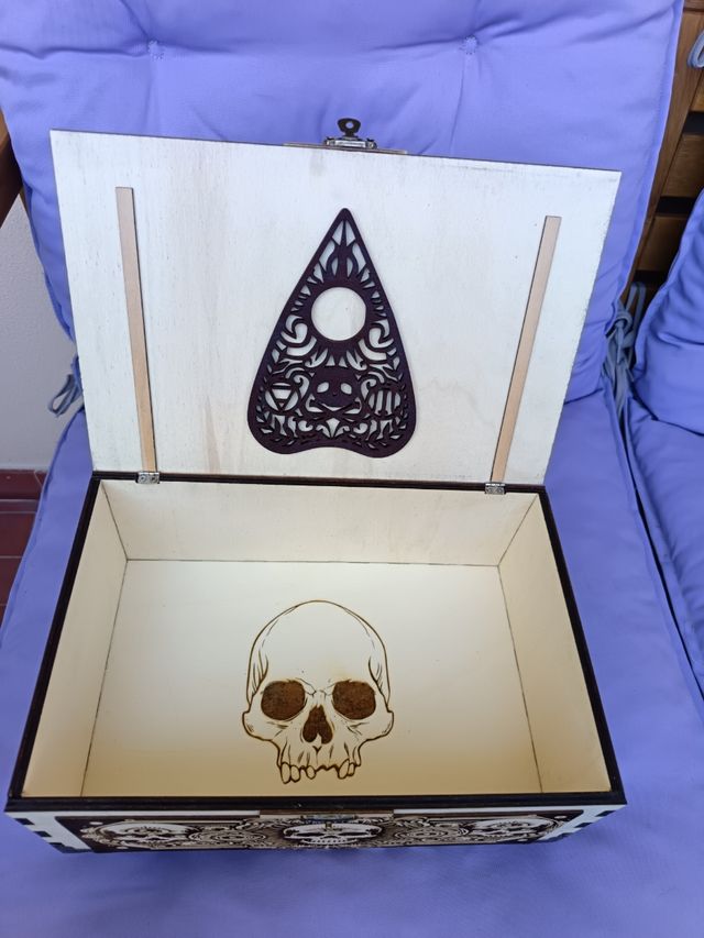 Porta oggetti esoterici, scrigno Ouija