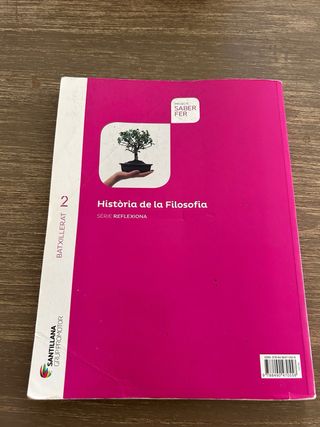Llibre Història de la Filosofia 2n batx