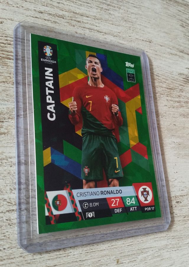 Cristiano Ronaldo Captain Green Parallel Euro 2024