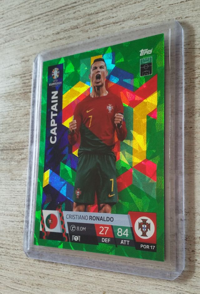 Cristiano Ronaldo Captain Green Parallel Euro 2024