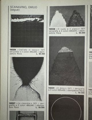 EMILIO SCANAVINO serigrafia firmata numerata