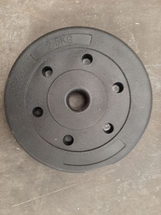 pesas de disco y barras