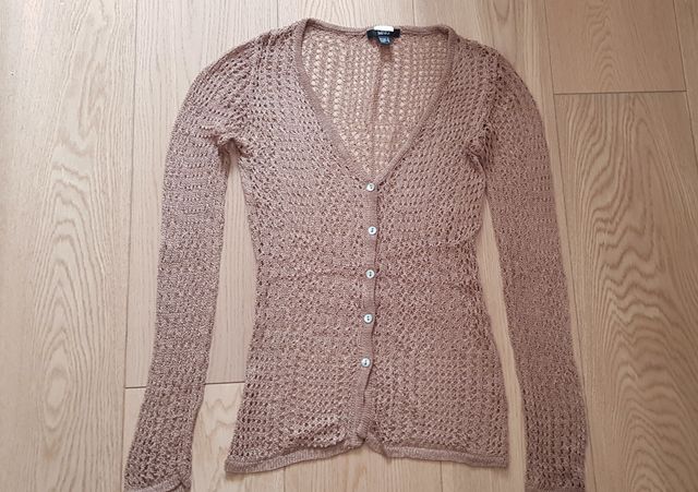 Cardigan estivo Mango tg XS/S a rete di viscosa