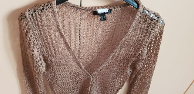 Cardigan estivo Mango tg XS/S a rete di viscosa