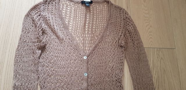 Cardigan estivo Mango tg XS/S a rete di viscosa