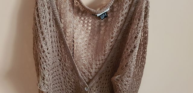 Cardigan estivo Mango tg XS/S a rete di viscosa