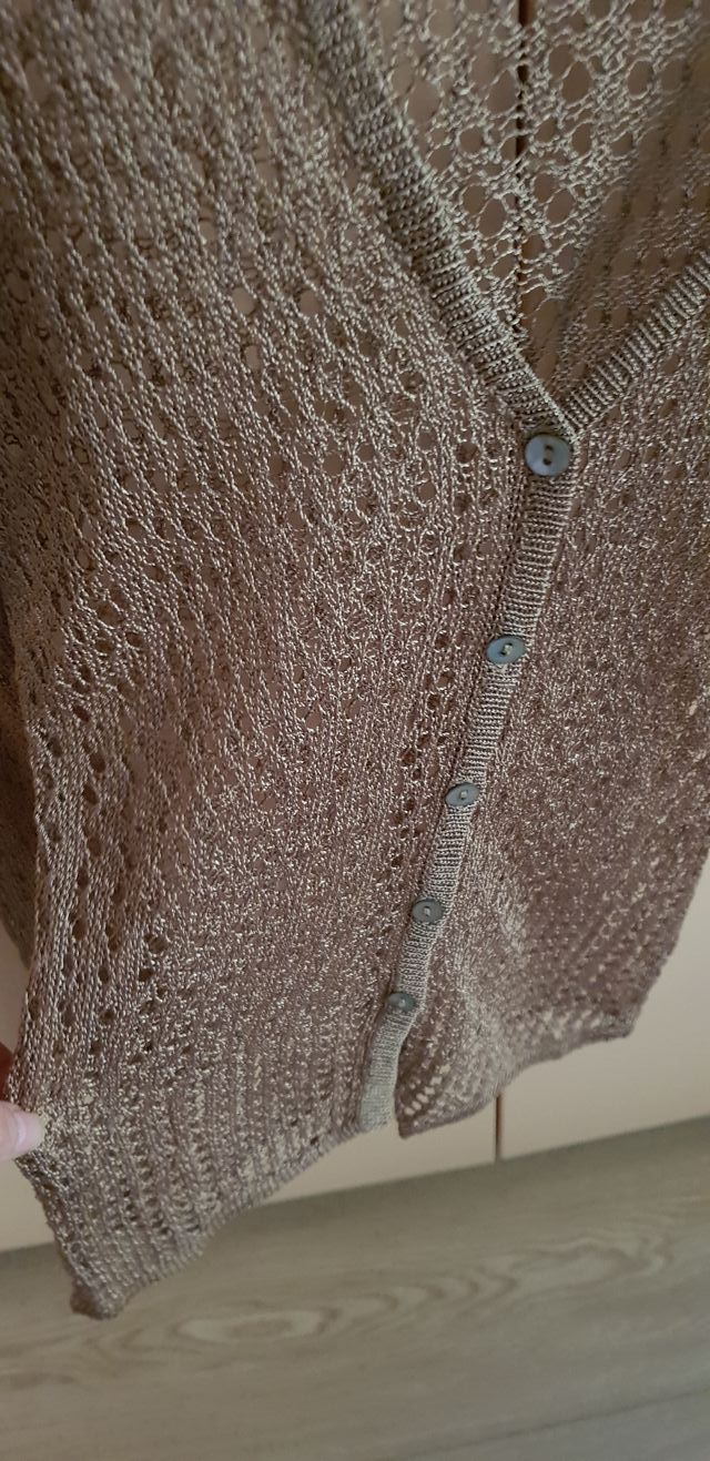 Cardigan estivo Mango tg XS/S a rete di viscosa