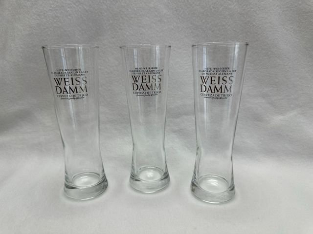 3 bicchieri/bicchiere | Collezione di birra Weiss Damm