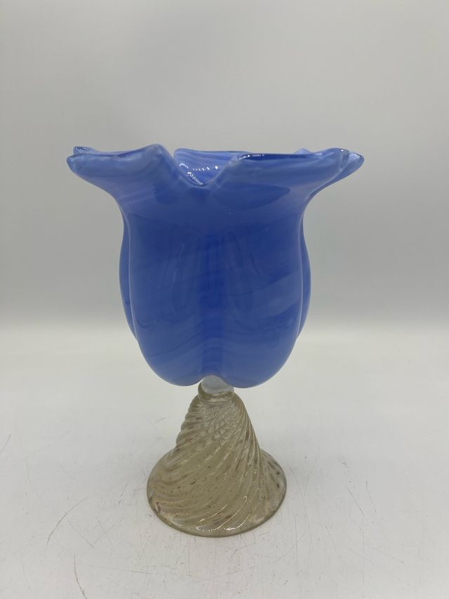 Portacandela vintage vetro di murano