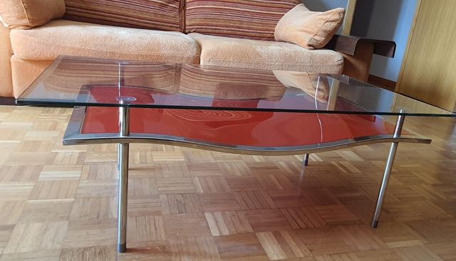 Mesa de cristal para salón