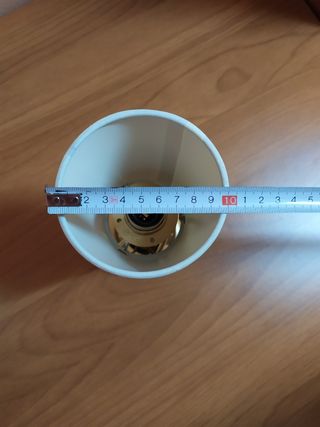 Luces dos apliques de pared con tulipa y bombillas