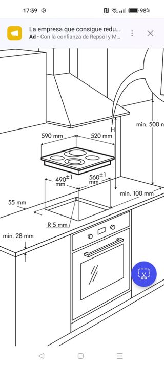 Vitrocerámica de 4 hornillos ikea