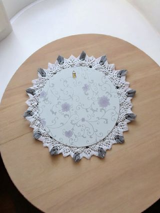 Espejo grande macramé